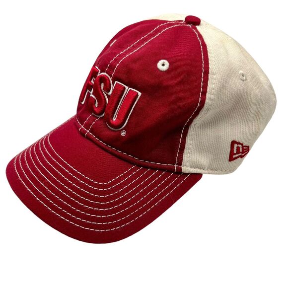 FSU Noles Florida State Seminole Adjustable Cap Garnet Cream Embroidered New Era - Picture 1 of 14
